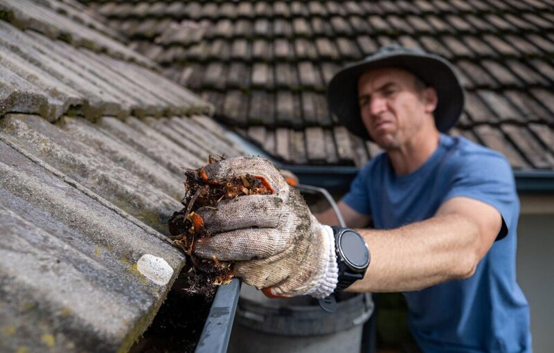 roof gutter cleaning